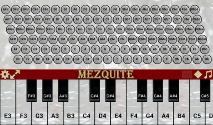 Mezquite Piano Accordion android App screenshot 0